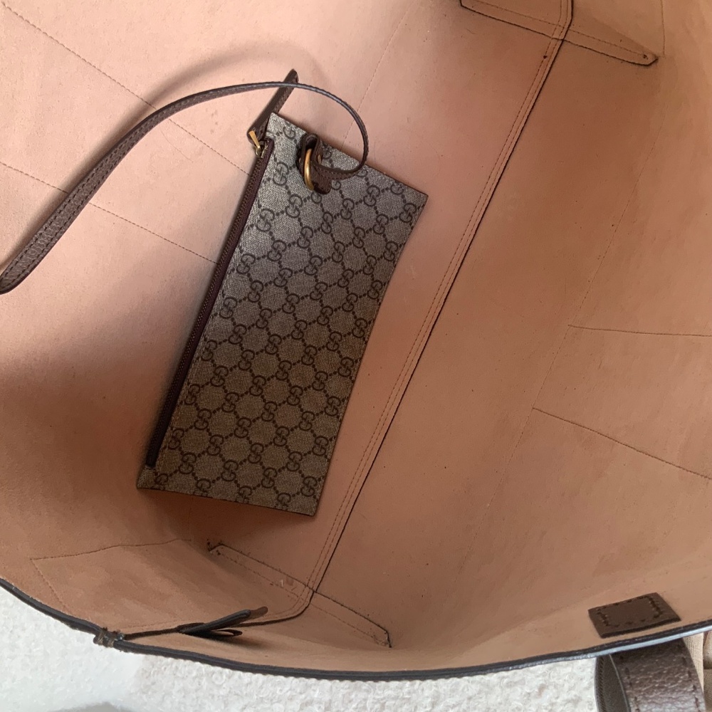 BROWN GG LARGE SUPREME OPHIDIA BAG WITH DUST BAG IN GREAT CONDITION - Picture 9 of 10